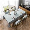 AMCER Tovaglia Rettangolare 80x190cm, Tovaglie Famiglia, Facile da Pulire Lavabile Antibatterico, per Decorazione Tavola da Pranzo Cucina - Grigio