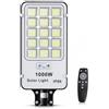 Generico Lampione Solare LED 1000W da Esterno con Telecomando, Faro Solare IP66 Impermeabile, Sensore di Movimento, Luce Bianca Fredda 6500K, Illuminazione per Giardino Cortile Garage Strada