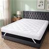 ZELLBURI Memory Foam Breathable Mattress Topper, Memory Foam Mattress Protector with Non-Slip Elastic Corners, Ergonomic Soft Double Orthopedic Topper for Bed Comfort 120 x 200, Removable and Washable