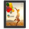 CLAMARO BUBBLE - Cornice portafoto di design 33 x 48 cm, in stile bolle, colore nero, realizzata a mano, in MDF con vetro acrilico, cornice per foto, poster o puzzle