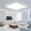 OTREN Plafoniera LED Soffitto 50CM, Lampada da Soffitto Moderno 6500K, 48W Plafoniera Pannello LED Lampadario Luce per Camera da Letto, Bagno, Cucina, Soggiorno, Balcone