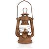 Blümelhuber Lampada da giardino a LED arrugginita da appoggiare o da appendere, lanterna in vetro con asta, decorazione ruggine per giardino