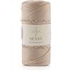 S SENSY Sensy Premium - Corda in poliestere, 100% polipropilene, 1,5 mm, per macramè, 1,5 mm, corda per macramè, filo per uncinetto, idea regalo per maglieria (Latte)