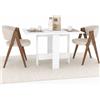 Shally Dogan Tavolo consolle allungabile Artemio 30-130x76 cm Salvaspazio Legno Bianco