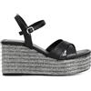 CAFèNOIR Cafe Noir SANDALO INCROCIO IN NAPPA CON ZEPPA STRASS - C1HB4026 - NERO, 40