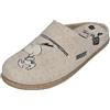 TONI PONS Slippers Snoopy Zoccolo da Donna in Feltro - Snoopy - Cru - 41