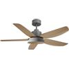 Cecotec Ventilatore da Soffitto con Luce EnergySilence Aero 5460 daisy. 24W DC, Diametro 117cm, 5 Pale, 3 Toni LED, Telecomando, Timer, 6 Velocità, Tulipa In Materiale Riciclato, Lampadina Non Inclusa