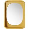 HK LIVING - Specchio murale Curve - Giallo - Vetro specchio