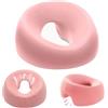 Kunaxku Cuscino Massaggio per lettino da Massaggio, Poggiatesta Professionale per massaggi a Faccia in Giù, Poggiatesta per Massaggio Domestico, Memory Foam, massaggio Corpo, Rosa