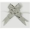 GMM Coccarde, Fiocchi, Nastri autotiranti, Decorazioni coccarde Natalizie, Addobbi Coccarde per ricorrenze /30 pz (Argento Brillante)