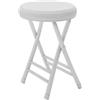 Generic Sgabello pieghevole rotondo, portatile, 50,8 cm, impilabile, capacità 150 kg, design moderno, facile da riporre, per uso interno ed esterno
