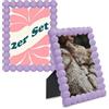 matches21 HOME & HOBBY Set di cornici per foto, 15 x 20 cm, design a bolle, in legno robusto