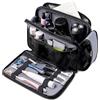 hk Necessaire Uomo da Viaggio, Grande Beauty Case con Apertura 180° | Borsa Toilette con Scomparto Impermeabile Separato,Organizzatore Porta Accessori in Oxford 1800D per Viaggi Business, Nero
