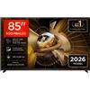 TCL Smart TV 85" 4K UHD SQD-Mini LED Google TV Vision-Atmos Classe F Nero 85X11L