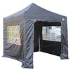 All Seasons Gazebos: Gazebo pop-up 2.5x2.5m completamente impermeabile con 4 pareti laterali - Nero