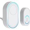 Generic 2 in 1 Wireless Tuya WiFi Smart Cordless Campanello Casa Funziona con Tuya 58 Melodie