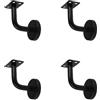 Fayemint 4 PCS Supporto Vetro Corrimano, Fissaggio Vetro Piano, Supporto Acciaio Vetro, per Staffe a Parete, Soppalchi per Pareti Interne, Corrimano più Vecchi