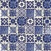 Cerames Piastrelle Mosaico Messicane Azul - 30 ceramiche mattonelle messicane decorative per bagno, doccia, scale, parete posteriore della cucina | Tessere mosaico ceramica 10,5x10,5 cm