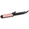 BaByliss C453E Ferro Arricciacapelli Extra Lungo da 38 mm, Quartz Ceramic, Riscaldamento Advanced Ceramics per Onde Morbide a Lunga Durata, 6 Temperature, Nero e Rosa