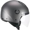 Generico Casco Demi Jet 1LHA LUKE Mono Antracite Satinato Ece 2206 (M: (57-58 cm))