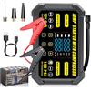 MidingChai Avviatore di Emergenza per Batteria Auto con Gonfiatore, 12V, Gonfiatore Pneumatici Auto Multifunzionale 150 PSI, 29600 wMh, Torcia Integrata, Ricarica Rapida da 18 W