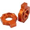 BuleVina 2 regolatori catena per blocco asse posteriore compatibile con KTM EXC SX MXC 125 200 250 300 380 400 450 520 525, parti di ricambio per tendicatena per moto da cross