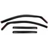 Generico Kit 4 Deflettori Aria Nero Fumé Trasparento Antivento per Finestrini Laterali Anteriori e Posteriori Compatibile con Peugeot 2008 2020-2025