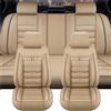 OINTJWWO Coprisedili Per Auto In Pelle per Peugeot 3008 SUV Active/3008GT/GT Pack 2016-2023, 5 Posti Fodere Anteriori E Posteriori Copri Sedili Impermeabili Antisudore Traspirante Protezioni Accessori