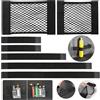 dsDAEDK 7 pezzi borsa a rete per bagagliaio auto con chiusura in , borsa a rete elastica per bagagliaio, organizer universale per auto, SUV
