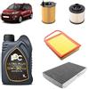 OP Kit tagliando 4 filtri + 4L olio 5W-30 IPC C2 compatibile con Citroen c3 picasso 1.6 BLUEHDI 100 Gasolio 2015-2017
