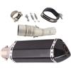 NXLJA Sostituire lo scarico Per Yamaha X-MAX 400 2017-2020 2021 2022 Tubo Di Scarico Centrale Slip On Per Moto Con Silenziatore Rimovibile Per In Acciaio Inossidabile(Black)