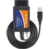 Comforty OBD2 Adattatore - Scanner USB con interruttore MS-CAN/HS-CAN - Strumento diagnostico professionale OBDII per Ford e Mazda V1.5