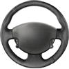 MEWANT Coprivolante cucito per Renault Megane 2 2002-2009 / Kangoo (ZE) 2008-2013 / Scenic 2 2003-2009 / Grand Scenic 2004-2009 / Pelle Microfibra