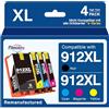paeolos 912XL Nero Compatibile per Cartucce HP 912 nero per HP OfficeJet Pro 8010 8012 8014 8015 per HP OfficeJet Pro 8020 8022 8023 8024 8025 Nero