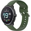 GIOPUEY Cinturini Compatibile con SUUNTO Race 49mm, Morbido Silicone Cinturino [Resistente all'Usura] [Traspirante] - Dark Green