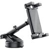 Kaiyzo Porta Tablet Da Auto, Supporto Tablet Auto Universale Con Ventosa A Vuoto 75mm, Braccio Regolabile 270° Estendibile 95-150mm, Morsa Regolabile 145-225mm, Per Dispositivi 7-12.9 Pollici