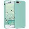 kwmobile Cover per Apple iPhone 7 Plus/iPhone 8 Plus Custodia - Back Case per Smartphone in Silicone TPU - Protezione Gommata - verde caledon