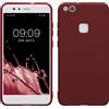 kwmobile Custodia Compatibile con Huawei P10 Lite Cover - Back Case per Smartphone in Silicone TPU - Protezione Gommata - viola bordeaux