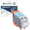 LCL Cartucce d'inchiostro Compatibile CLI65 CLI-65 PC CLI-65PC (2Pack-PC 13.5ml*2) Sostituzione per PIXMA PRO-200 PRO-200S