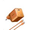 UGREEN Nexode Air 65W Caricatore USB C Ricarica Rapido GaN II Alimentatore con Cable Type C Compatibile con MacBook Pro Air iPad iPhone 17 Air Pro Max 16 15 14 13 Galaxy S26 25 Pixel 10 (Arancione)