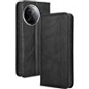 RonRun Cover Xiaomi Poco F7 Pro, Custodia a Libro con Supporto Stand e Slot Porta Carte Case a Portafoglio Magnetica in Pelle PU Adatto per Xiaomi Poco F7 Pro, nero