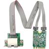 DollaTek M.2 EA Key Gigabit Lan Ethernet Card Adattatore di rete multi-Gigabit a porta singola 2.5G