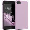 kwmobile Cover per Apple iPhone SE (2022/2020) / iPhone 8/7 Custodia - Back Case per Smartphone in Silicone TPU - Protezione Gommata - malva pastello