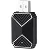 Faeymth Adattatore CarPlay Wireless Android Auto 2 in 1 Mini AI Box Adattatore per Auto WiFi Assistente Vocale per CarPlay Cablato Android