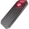KingSpec Z5 1TB Portable SSD esterno con luce RGB - fino a 2100MB/s, alloggiamento in lega di zinco, interfaccia USB 3.2 Gen2x2, hard disk a stato solido estremo, compatibile con