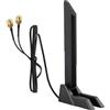 Voltrique WLAN Antenna PC WiFi 6E Tri-Bande- 2,4 GHz/5 GHz/6 GHz, WiFi 6E Antenna for ASUS PCs Routers,Computers,Periferiche Gaming 2,4 g/5,8 g/6 g WLAN Amplifiers Magnetic Base Folding (Black)