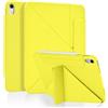Koze Custodia per iPad A16 11a Generazione 11 Pollici 2025/ iPad 10a Gen 10,9 2022 con Chiusura Magnetica, a tre pieghe Supporto, Cover Retro in TPU Morbido con Portapenne,Giallo Limone