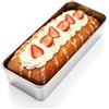 Jogoico Grande Stampo per Pane in Acciaio Inox 32 x 14 x 6 cm (1 Pezzo) - Cassetta da Toast Rettangolare per Torta e Lievitati - Teglia da Forno Professionale