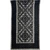 Markotex Tappeto Sardo Stuoia Passatoia tappeto bagno 100% Cotone Made In Italy prodotto in sardegna (Nero, 55x140)