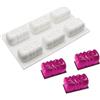 mostsom Stampo in Silicone per Fondente Vaso per Piante da Fiori Stampi per Piante Grasse Stampo per Vaso da Fiori Mousse di Miele per Biscotti e Budino (A_ Forma Cuore)